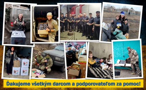Ďakujeme za spoločnú pomoc ľuďom Ukrajiny