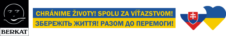 Chránime životy! Spolu za víťazstvom! Збережіть життя! Разом до перемоги!
